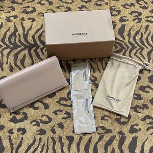 Burberry Beige eyeglasses cases and box